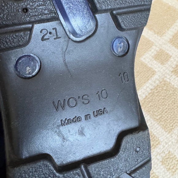 New Sloggers Waterproof Rain Garden Shoes Outdoor Blue Paw Print Slip On Size 10 - Picture 9 of 9